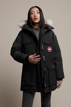 Chamarras Canada Goose Mujer Mexico - Expedition Abrigos Negros QE9542681